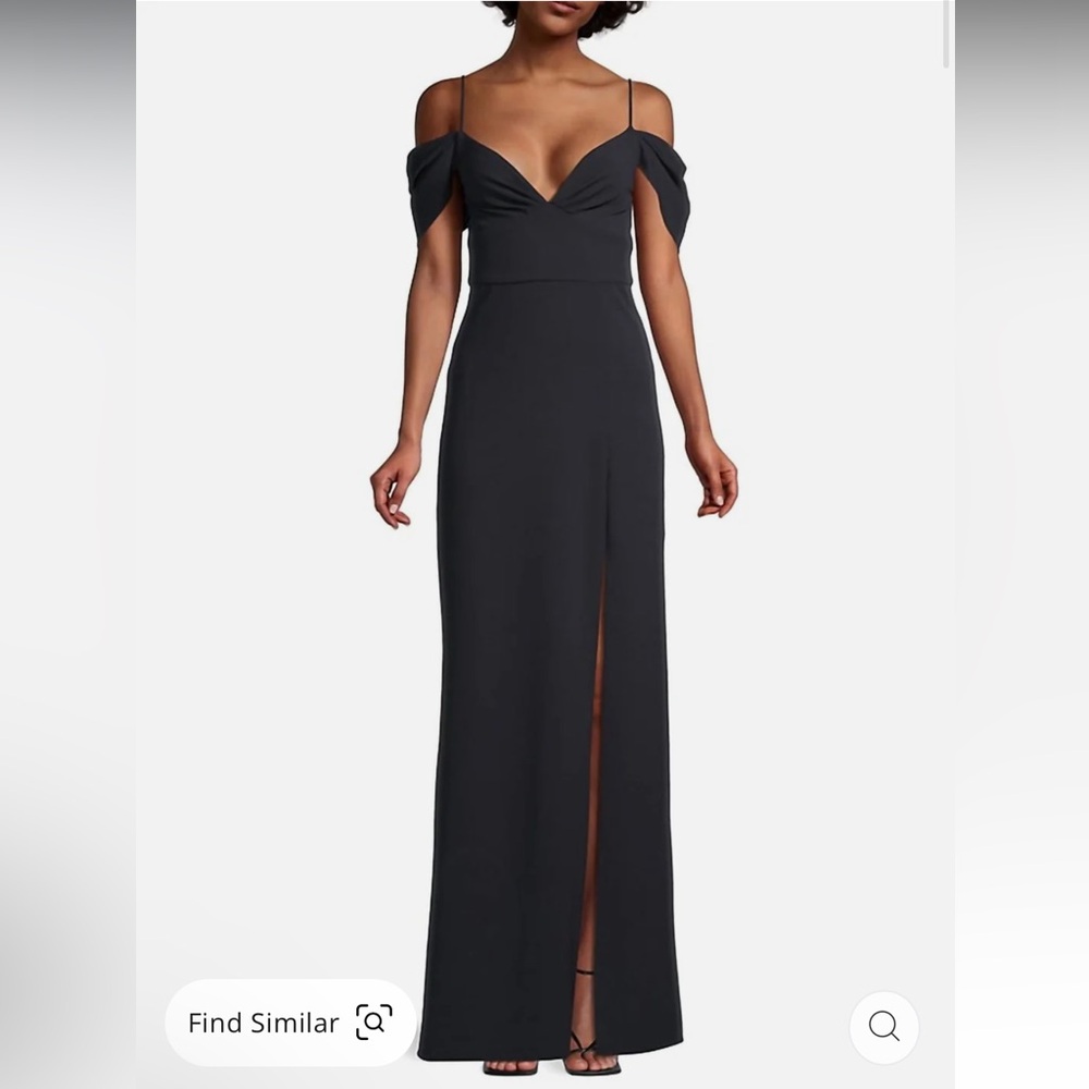 Sachin & Babi Brittany Gown In Navy Sz 4 NWT MSRP $298